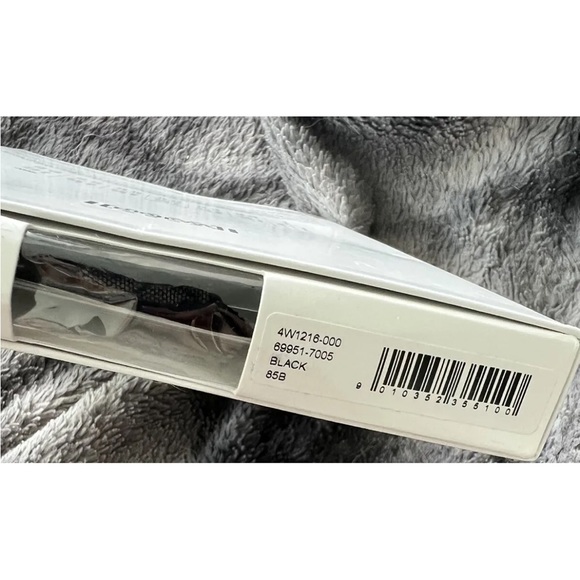 Wolford SHEER LOGO FULL CUP BRA Black Lace Demi Underwire Unlined Luxury 38B 85B - Picture 10 of 12